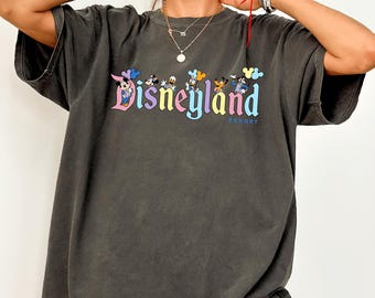Vintage Disneyland Resort Comfort Colors Shirt, Retro Disney World T-Shirt, Magic Kingdom Family Trip Tee, Disneyland Park Souvenir
