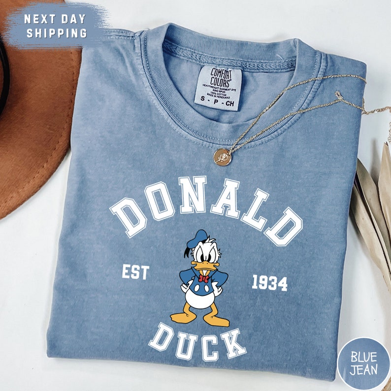 Disney Donald Duck Comfort Colors® Shirt, Vintage Donald Duck Est 1934 ...