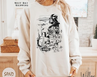 Wars Day Retro Sweatshirt, May the 4th Sweatshirt, Disney Family Star Wars Day Shirt, Vintage Star Wars, Galaxy Gift for Disney Fans