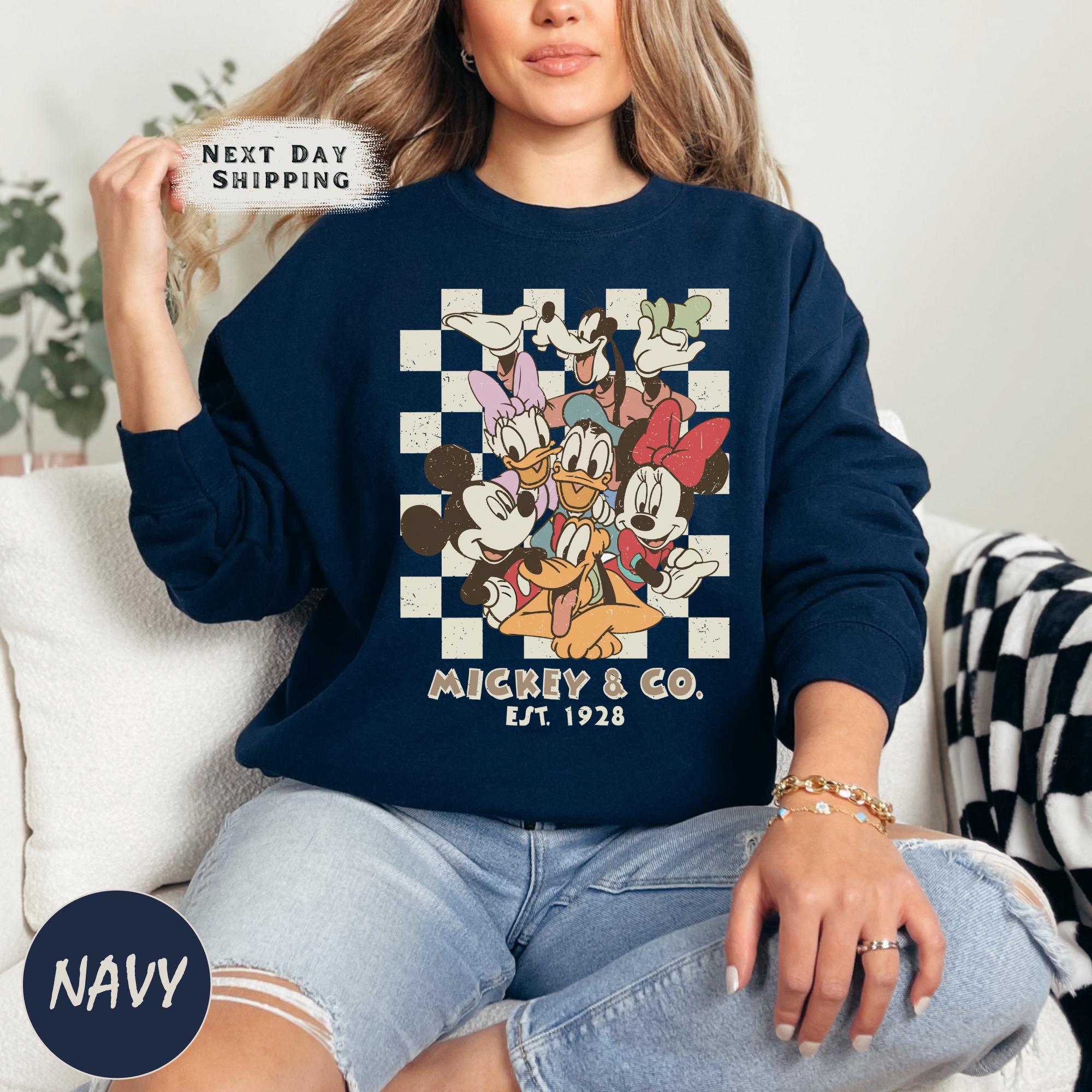 Vintage Mickey & Co 1928 Crewneck, Mickey and Friends Sweatshirt