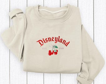 Disneyland Est 1955 Embroidered Sweatshirt, Mickey & Friends Crewneck, Disneyland Sweater, Cute Disney Trip Outfit, Disney Park Crewneck