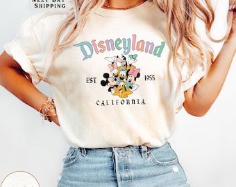 Comfort Colors Disneyland Shirt, Disneyland Est. 1955 California Tee, Mickey And Friends Shirt, Disney family shirt,Disney Trip Family Shirt
