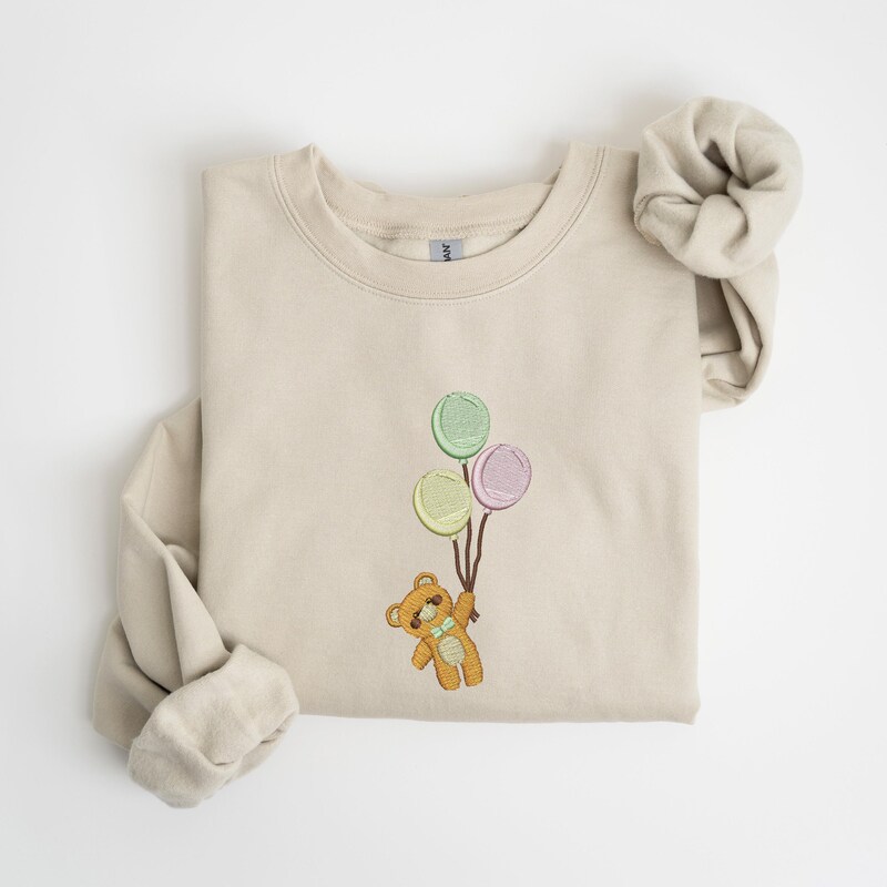 Cozy Teddy Bear Crewneck Top