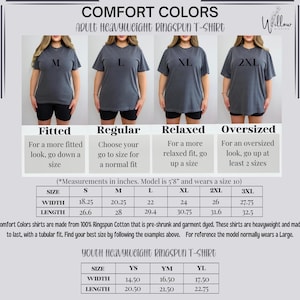 a women's t - shirt with the measurements for each shirt
