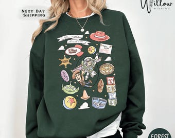 You’ve Got a Friend in Me Coquette Bow Sweatshirt, Girly Toy Story Friends Pullover, Retro Pastel Park Day Disney Sweater