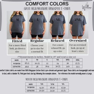 a women's t - shirt with the measurements for each shirt