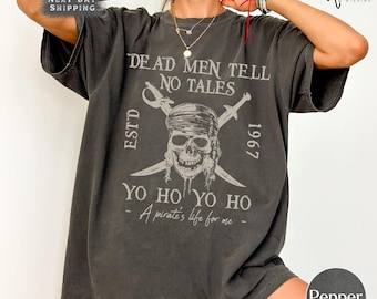 Retro 90s Pirates Of The Caribbean Shirt, Comfort Colors Vintage Dead Men Tell No Tales Shirt, Yo Ho a Pirates Life, Mickey Caribbean Shirt