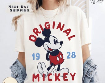 Original Mickey Mouse Comfort Colors Shirt, Vintage Classic 1928 Mickey Tee