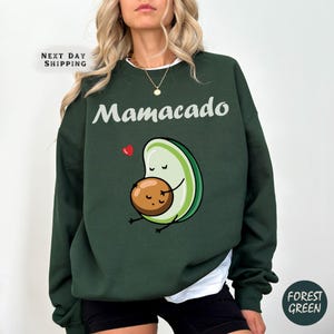 Mamacado Crewneck, New Mom Pregnancy Reveal Shirt, Baby Shower Gift, Maternity Sweatshirt, Baby Announcement Sweater, Gift for Expecting Mom