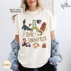 Comfort Colors Epic Universe Shirt, Orlando Park Family 2025 Vacation Tee, Mario and Dragon Shirt, Magic Kingdom Theme Park Tee