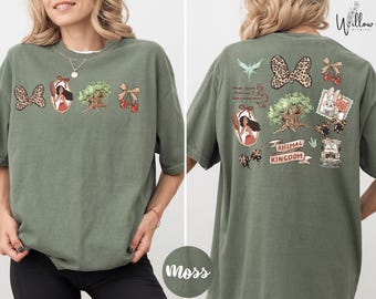 Camiseta Safari Minnie Leopard Bow Comfort Colors, Sudadera del parque temático Animal Kingdom, Camiseta Disney Safari