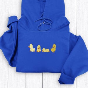 Duck Embroidered Sweatshirt, Duck Duck Goose Hoodie, Cute Farm Animal Crewneck, Cozy Sweater, Gift for Duck Lovers, Mother&#39;s Day Present