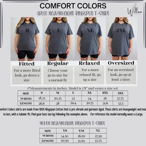 a women's t - shirt with the measurements for each shirt