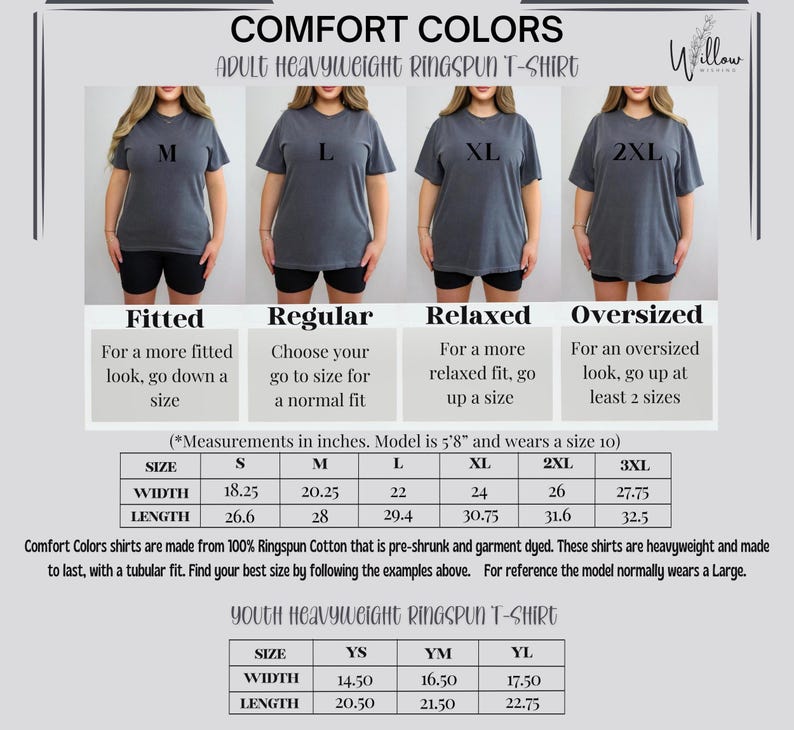 a women's t - shirt with the measurements for each shirt