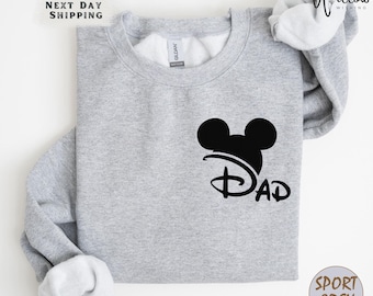 Funny Disney Dad Crewneck , Mickey Dad Vacation Sweatshirt, Father’s Day Gift, Warm Family Trip Pullover, Dad Disney Crewneck