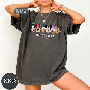 Comfort Colors Disney Trip Tee, Mickey & Co. est. 1928 Shirt, Mickey And Friends Tee,Disney Trip Shirt, Family Matching Shirt, Gift For Her