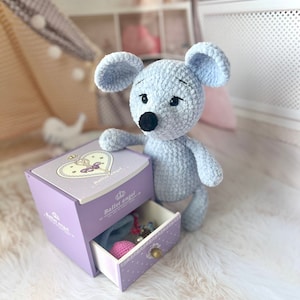 Crochet mouse Lovely little toy mouse Amigurumi mouse Stuffed animal Plush mouse