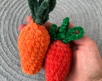 No Sew Crochet Carrot Pattern, Amigurumi Vegetable Tutorial (PDF Pattern)