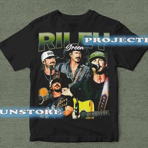 Retro 90&#39;s Riley Green T-Shirt, Riley Green Fan Tee Graphic T-Shirt, Gift For Women and Man Unisex T-Shirt PF0037