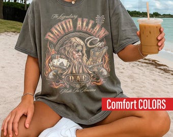 Comfort Colors David Allan Coe Shirt, Outlaw Country Music Tee Fan, Sports Shirt, Gift For Man And Woman