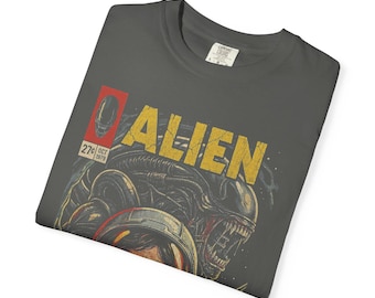 Comfort Colors Vintage Alien Movie 1979 Comic T-shirt, Movie Shirt, Movie Fans, Unisex Shirt AL79