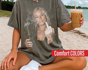 Comfort Colors Sophie Cunningham Point Signature Basketball Shirt, Funny Middle Finger Sophie Cunningham Graphic Tee, Unisex Fan Gift