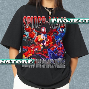 Retro 90&#39;s Spider-Man Across the Spider-Verse Shirt, Miles Morales Game Graphic Fan Tee Shirt,Gift For Women and Man Unisex T-Shirt PF083