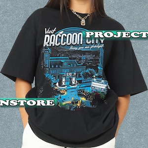 Retro 90&#39;s Visit Racoon City Shirt, Resident Evil Racoon City Graphic Fan Tee Shirt,Gift For Women and Man Unisex T-Shirt PF082