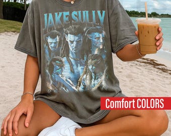 Comfort Colors Avatar Jake Sully Shirt, Avatar 3 Fire And Ash, Pandora National Park, 90s Vintage Bootleg Style Tee,  JS02