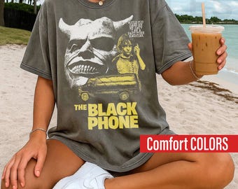 Retro 90's The Black Phone Shirt, he Black Phone 2 Horror Movie Bootleg Graphic Shirt, Gift For Women and Man Unisex T-Shirt PF0100