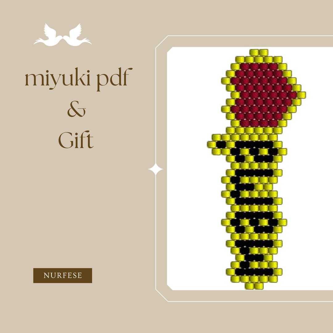 Miyuki Bead Pattern, Peyote and Brick Stitch, Mother's Day, Special ...