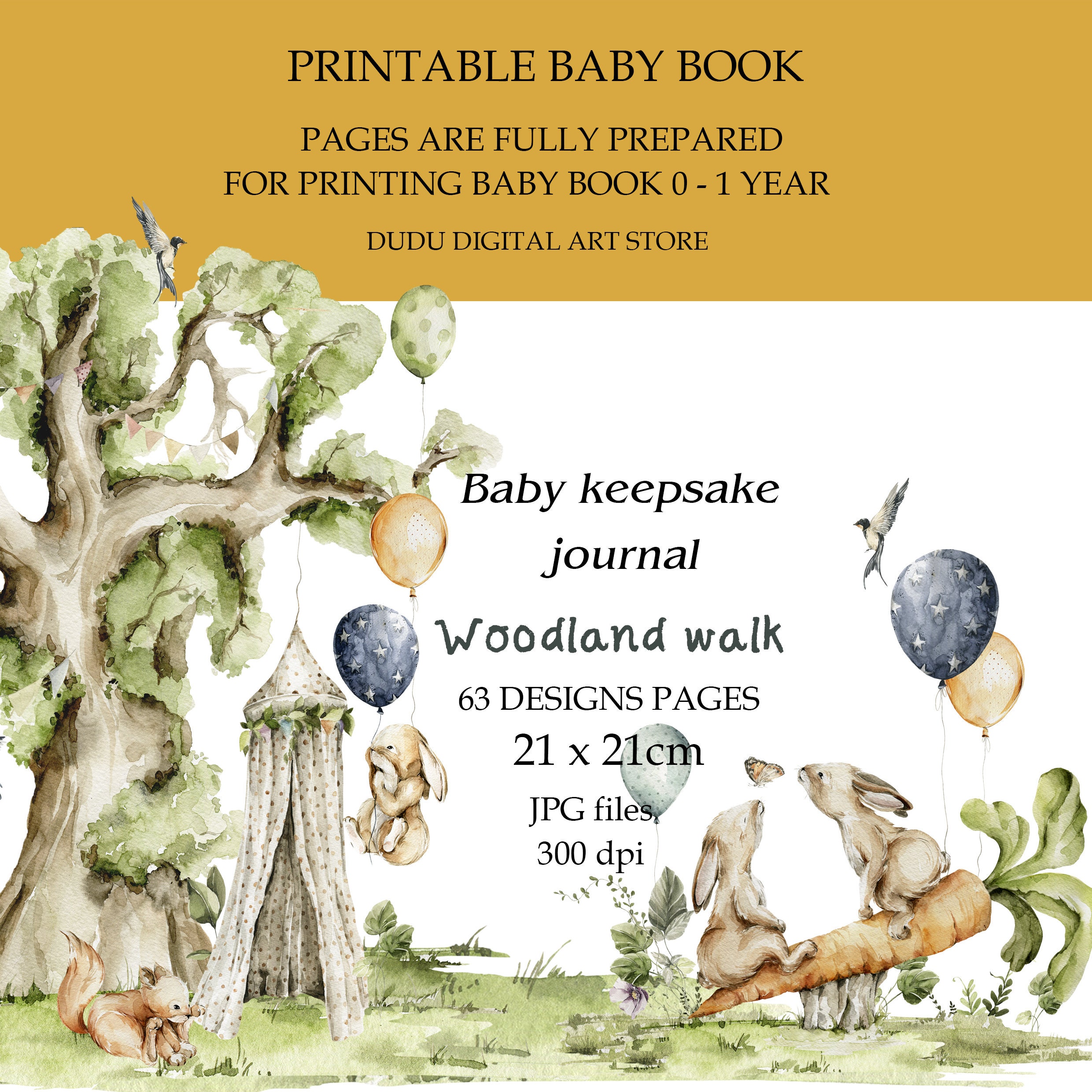 Printable Baby Milestone Memory Book, Baby Memory Book Pages, First ...