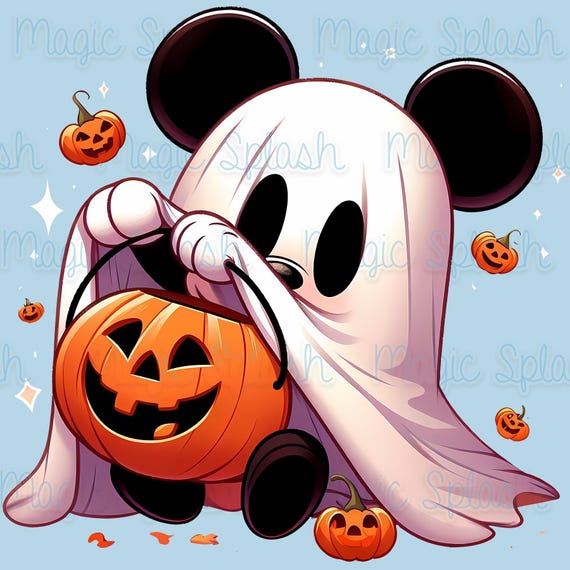 Mickey ghost Ghost Mickey Craft | Disney Halloween Craft | Mickey Mouse | TPT main image 4
