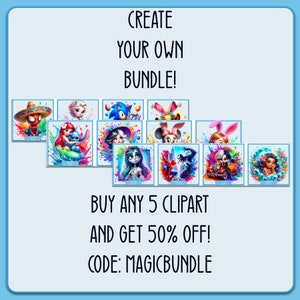 Mario Abschlussfeier Clipart: Rainbow Splash PNG (Digitaler Download) Bild 6