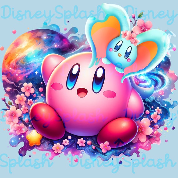 カービィとエルフィリンのギャラクシー水彩スプラッシュ、クリップ