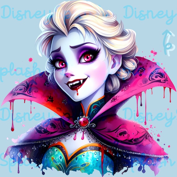 Vampire Elsa PNG Clipart, Gothic Dark Princess Image (digital
