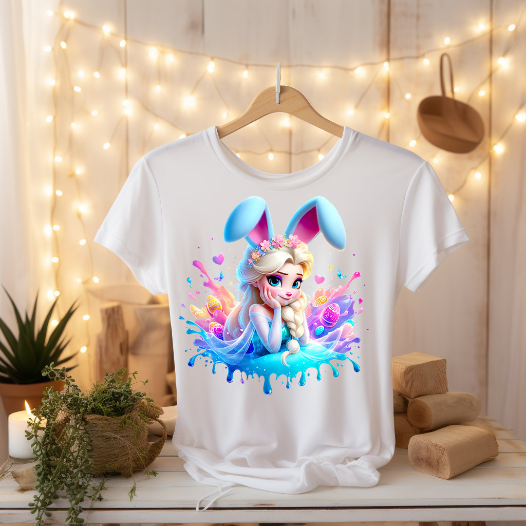 Easter Bunny Elsa PNG Clipart, Cute Spring Princess Digital Art for ...