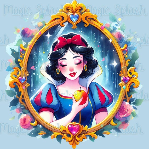 Coloriage Miroir Blanche Neige coloriage-miroir-blanche-neige