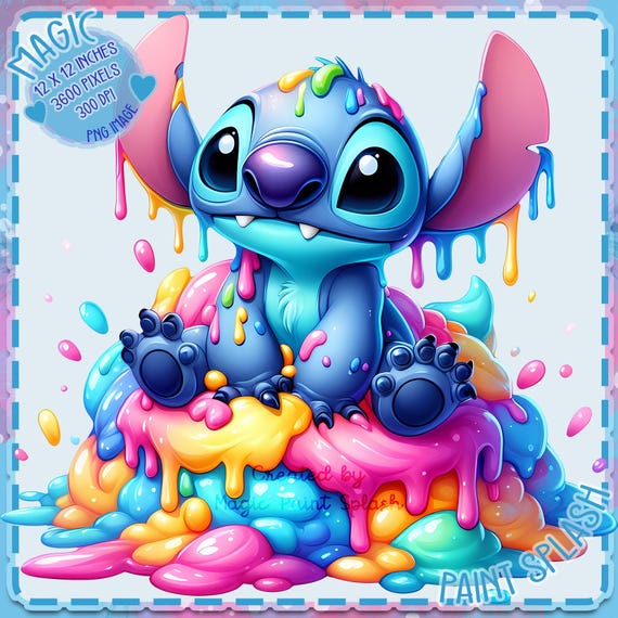 スティッチフロスティング水彩スプラッシュ、クリップアート画像