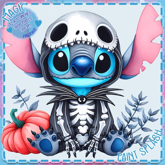 ジャック・スケリントンのスティッチのクリップアート：ハロウィーン