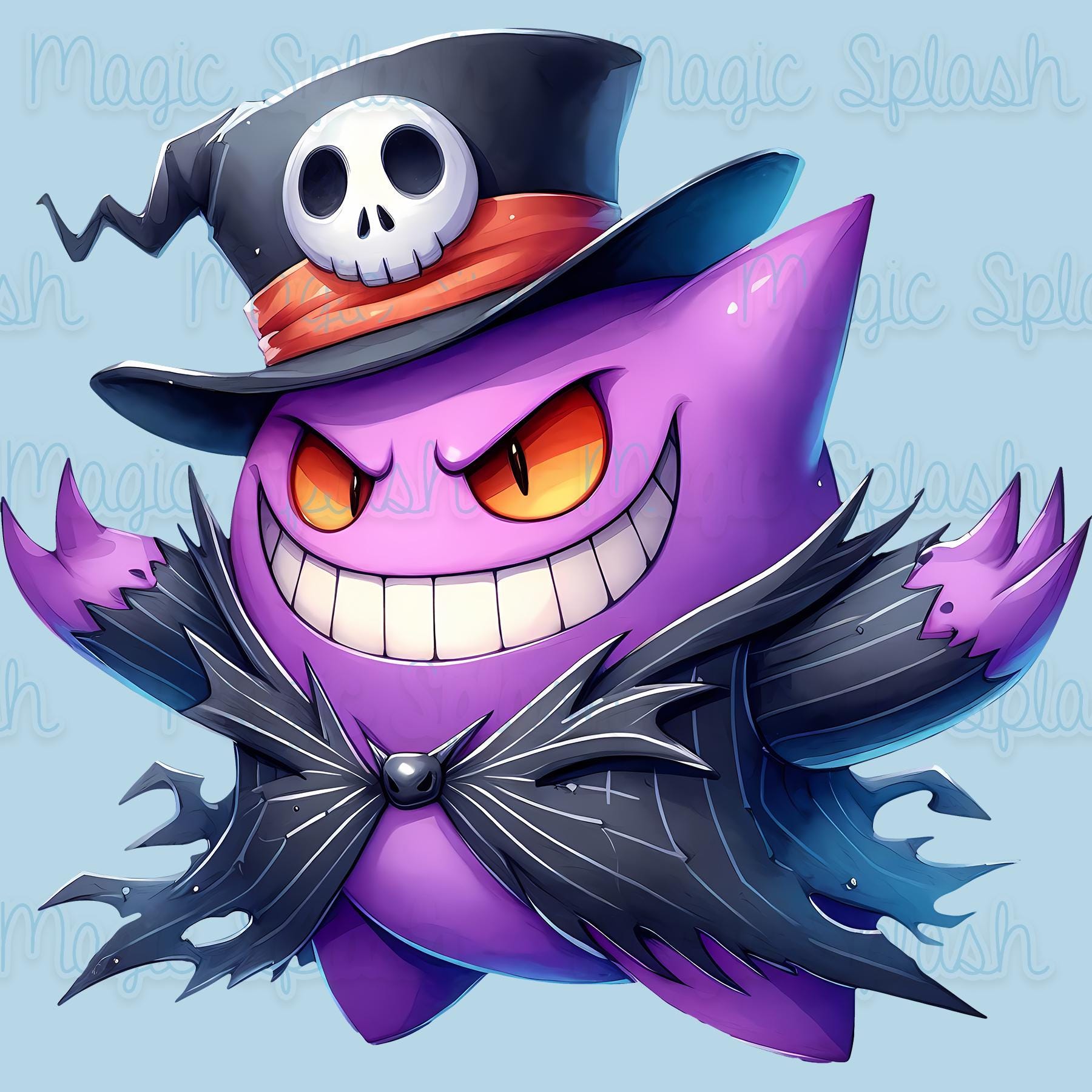 ゲンガー（ジャック・スケリントン）PNG：ハロウィン昇華グラフィック