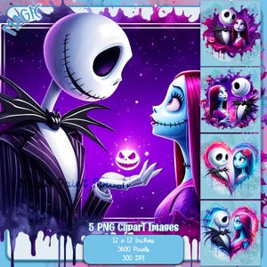 5 Jack und Sally Rahmen Aquarell Splash, Clipart-Bilder, Grafiken und Kunstwerke, Regenbogen Ästhetik, Clipart-Bundles