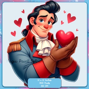 Gaston con salpicaduras de acuarela de corazón, imágenes prediseñadas, gráficos e ilustraciones, estética del arco iris, imágenes de puntadas lindas PNG