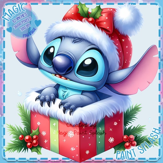 レア]スティッチ サンタ帽子 フィギュア クリスマス スティッチ