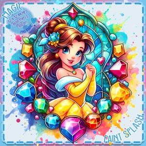 Belles pierres précieuses aquarelle splash, Images Clipart, graphiques et oeuvres d'art, esthétique arc-en-ciel, images de princesse mignonnes PNG