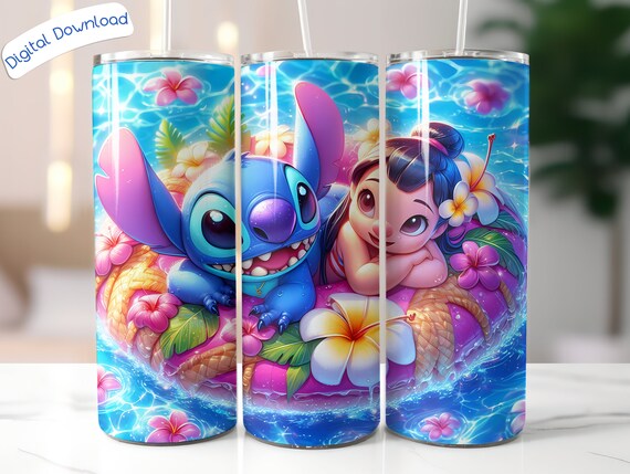 Lilo and Stitch 20 Oz Tumbler Wrap, Tumbler Design Lilo and Stitch 20 Oz Tumbler Wrap, Tumbler Design
