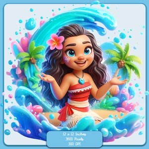 Moana aquarel splash, clipartafbeeldingen, graphics en artwork, Rainbow esthetiek, PNG-gamingafbeeldingen