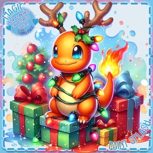 Weihnachten Glumanda Aquarell Splash PNG Bild, Clipart Bilder, Grafiken und Kunstwerke, PNG süße Monster Bilder