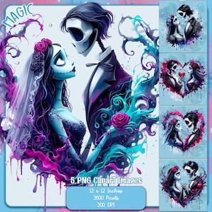 5 Emily Brautrahmen, Aquarell Splash, Clipart-Bilder, Grafiken und Kunstwerke, Regenbogen Ästhetik, Clipart-Bundles, Dark Romance Bilder