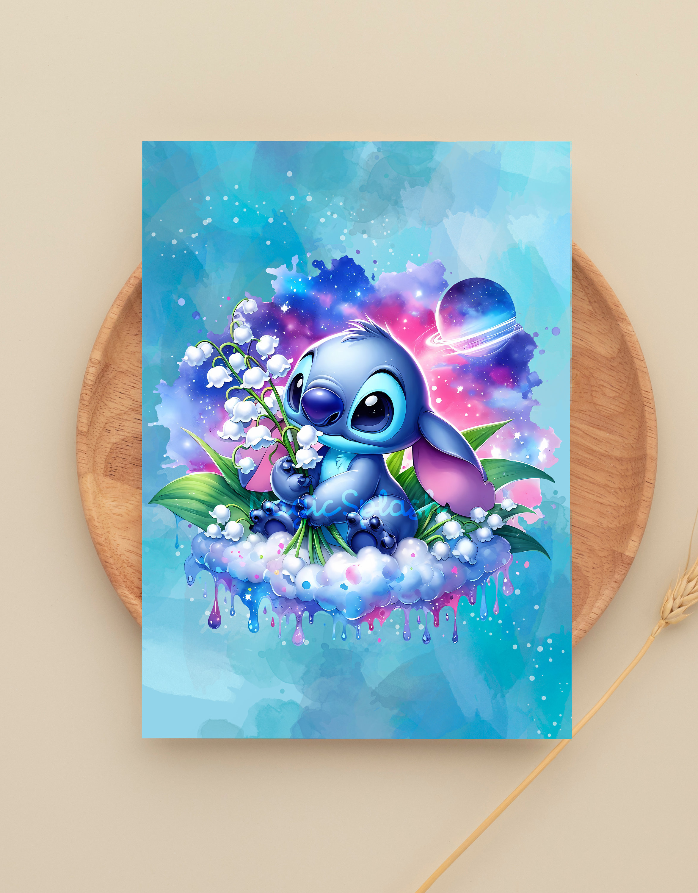 Clipart de lirio de los valles de Stitch: Nube caprichosa PNG (Descarga  digital), image size:2347x3000